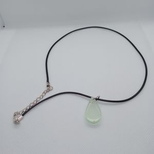 Fashion necklace on 18 inch leather rope cord